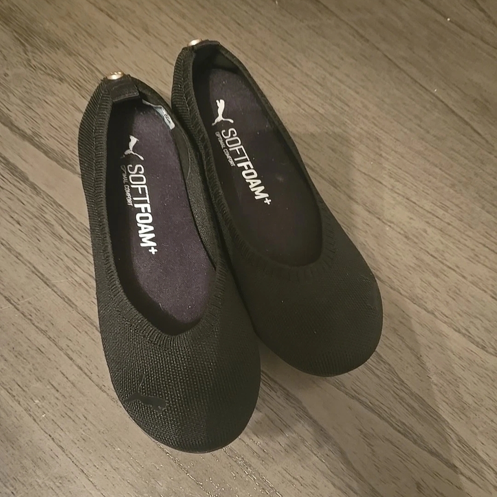 Puma Black SoftFoam Ballet Flats